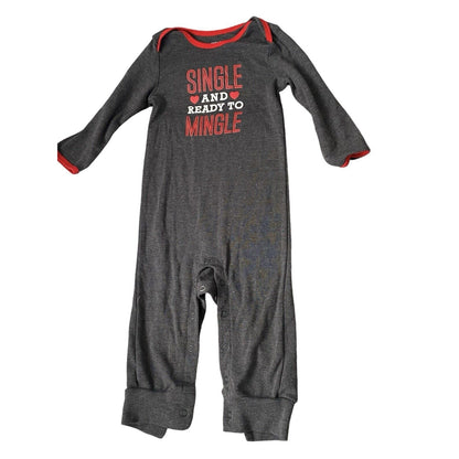 12 Months Carters One Piece Outfit Single And Ready To Mingle