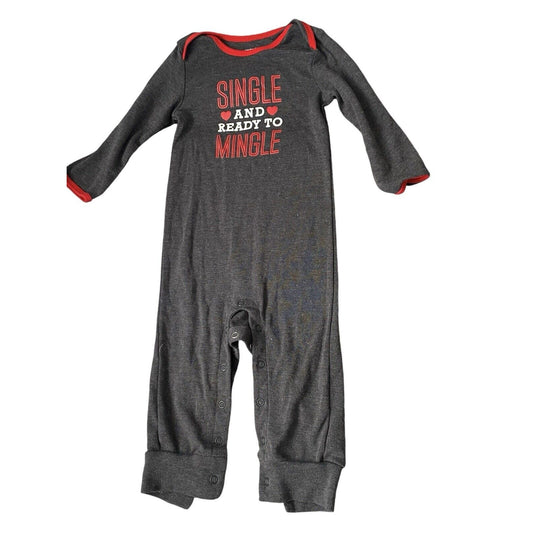 12 Months Carters One Piece Outfit Single And Ready To Mingle