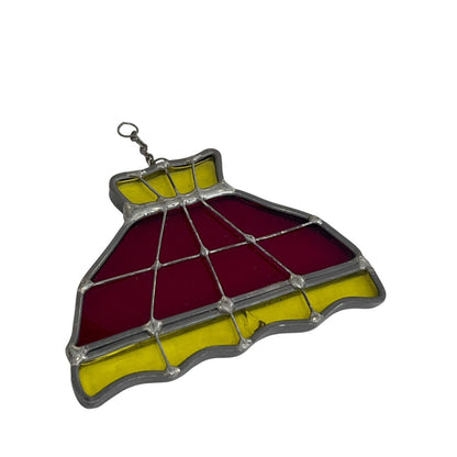 Vintage Lamp Shade And Grapes Stained Glass Sun Catchers 3 Piece Set