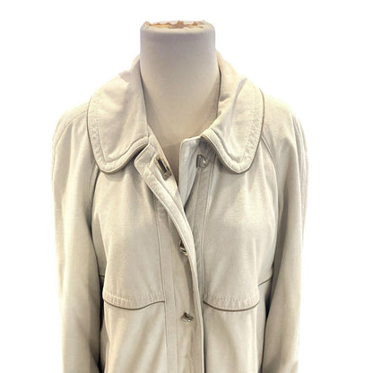 Vintage Forecaster Of Boston Coat Womens 11/12 Cream Classic Lined Pockets