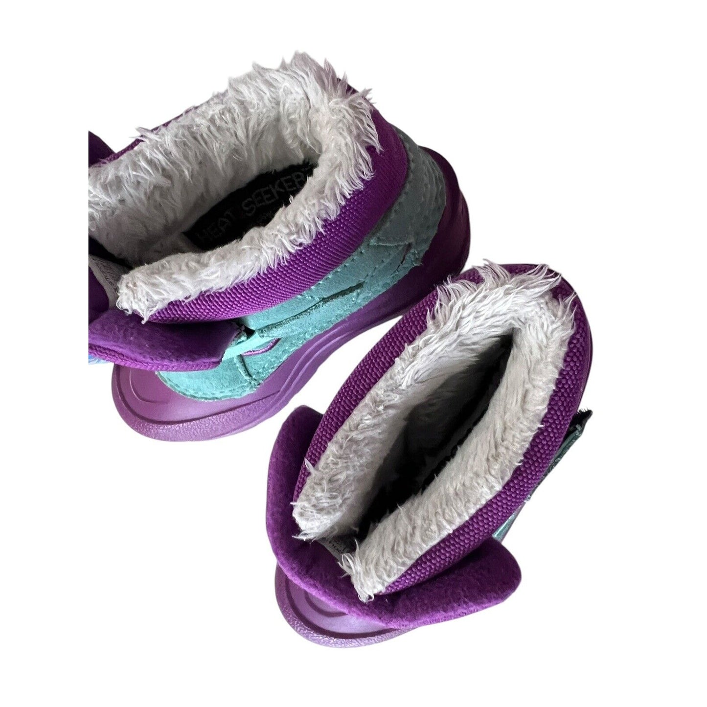 The North Face Toddler Alpenglow Snow Boots Purple Teal Waterproof Size 9