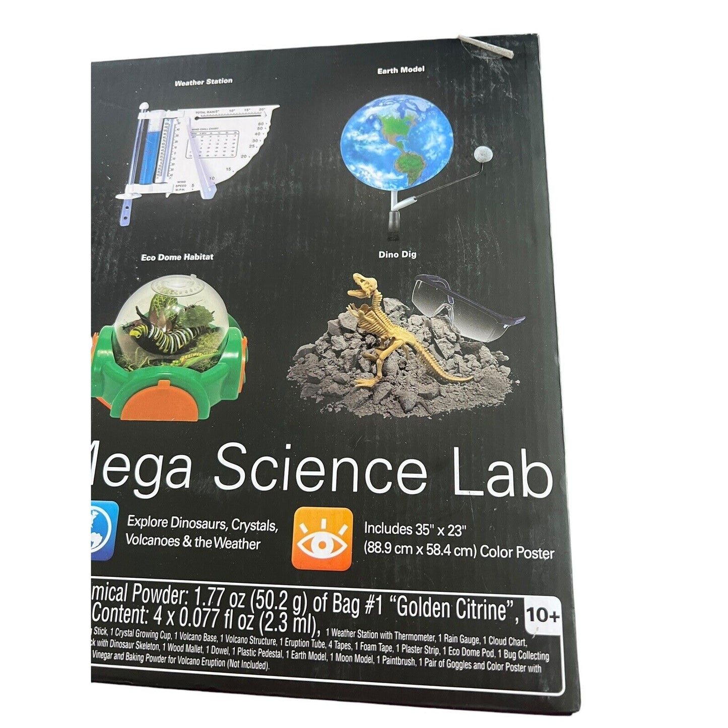 Smithsonian Mega Science Lab Kit STEM 6 Activities New Damaged Box