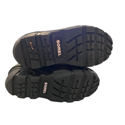 Size 1 Youth Sorel Flurry Boots Pink Purple NY1810-589 Insulated Winter Snow