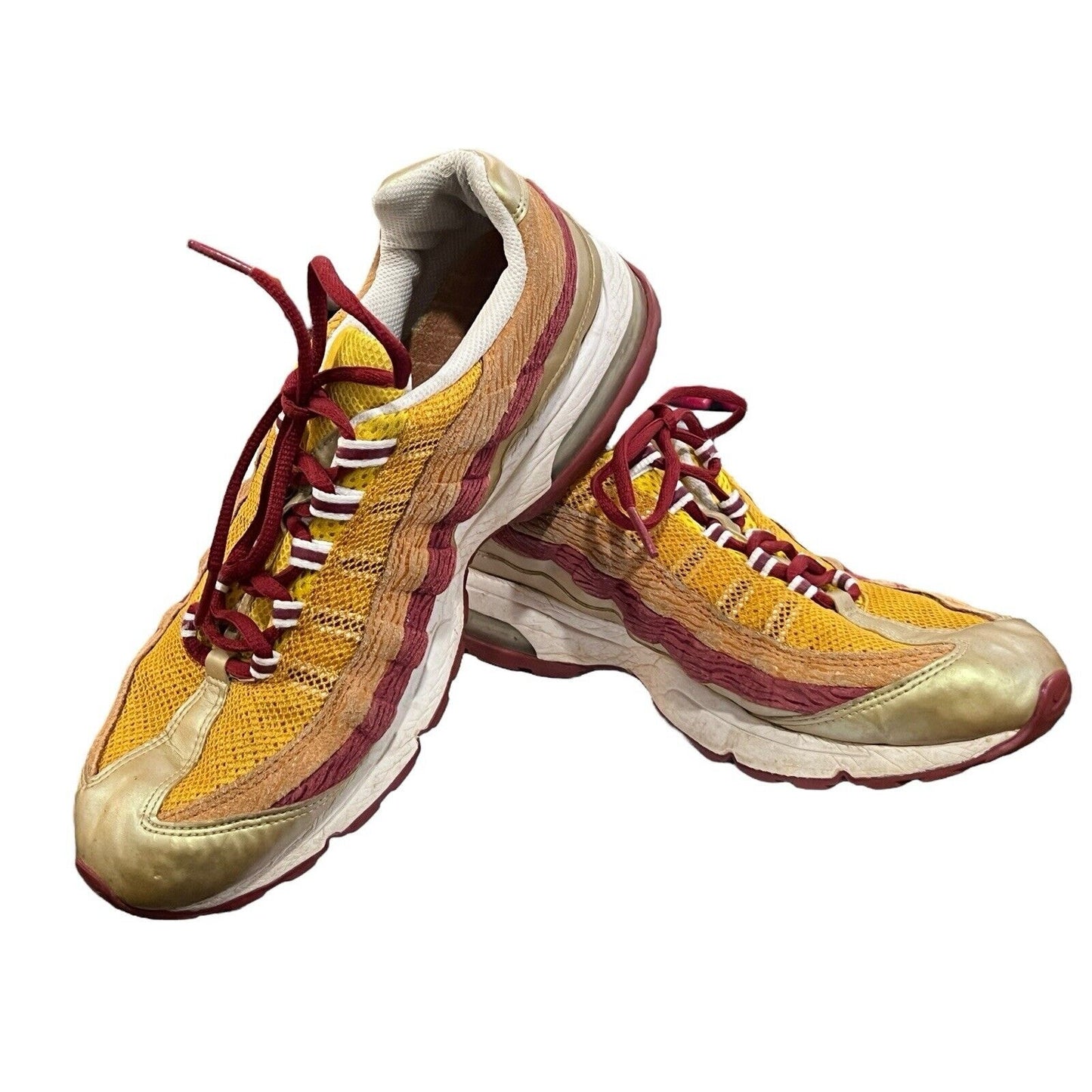 10 Nike Air Max 95 Leo Gold Red Multicolor 313866-771 Women’s 7.5 UK 2008