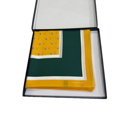 Vineyard Vines Square Scarf Silk NEW Methodist University GB Packers Colors