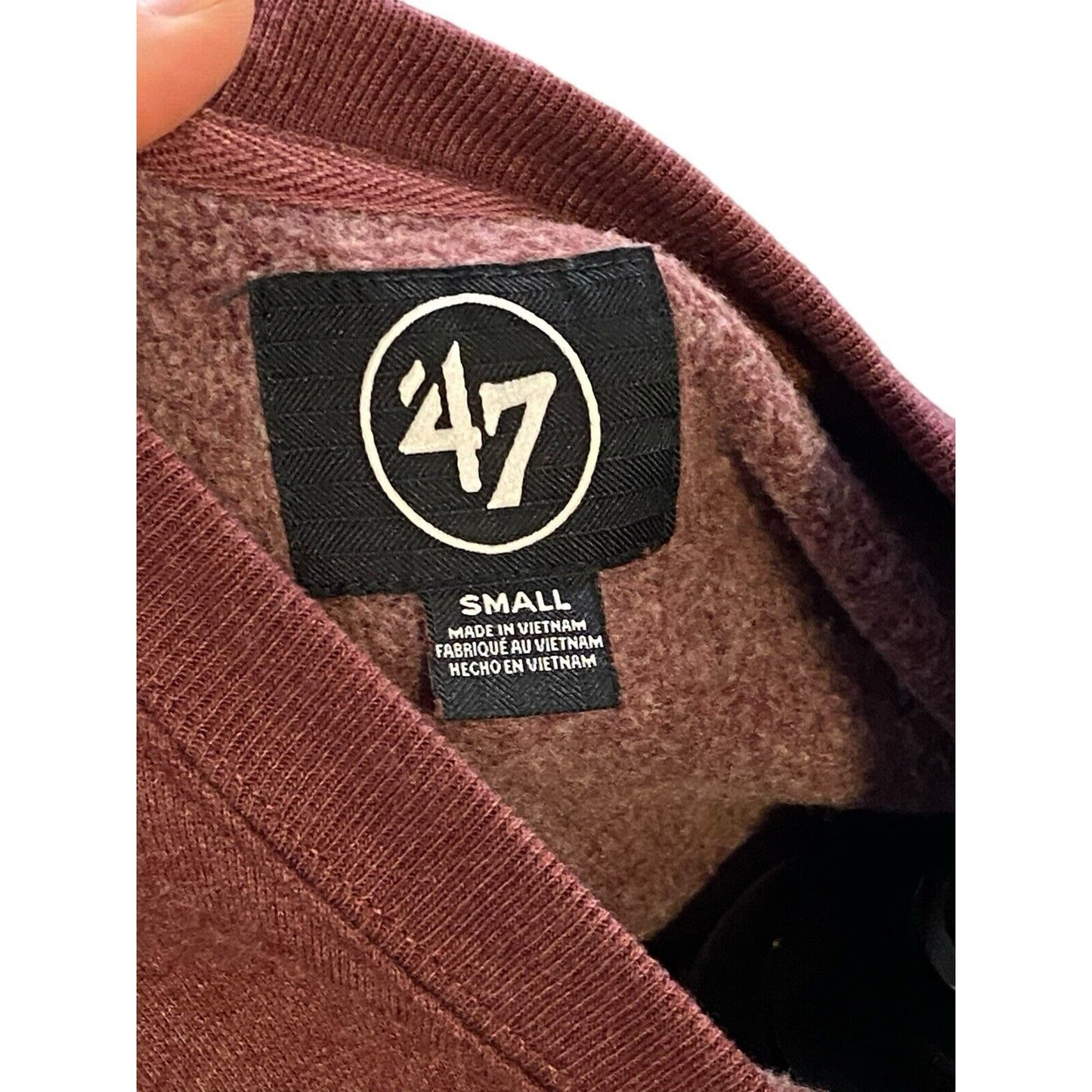 Size Small Virginia Tech Sweatshirt Mens Hokies Crewneck Distressed Vintage Look