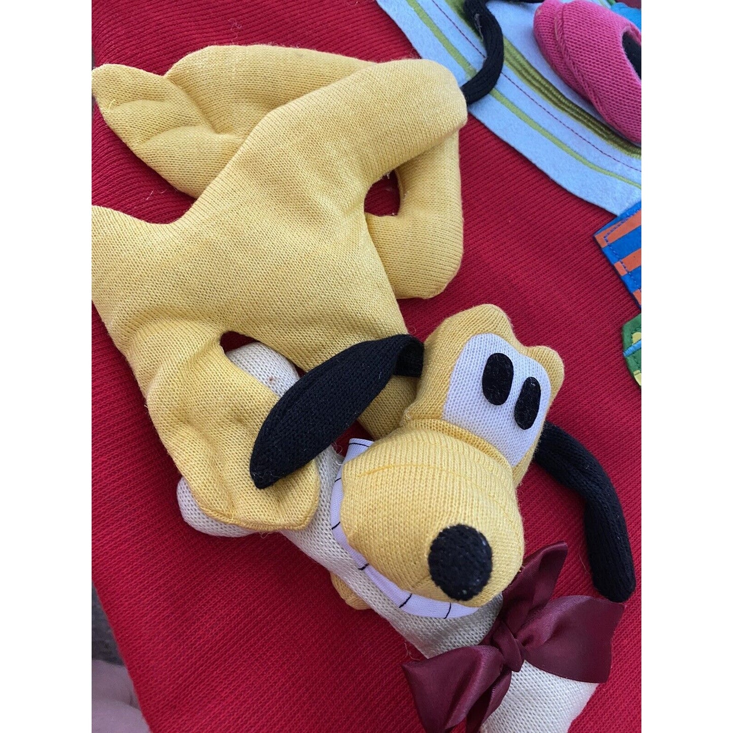 Disney Jumbo Extra Large 4 Ft Christmas Stocking Mickey Minnie Pluto 3D 4' x 2'