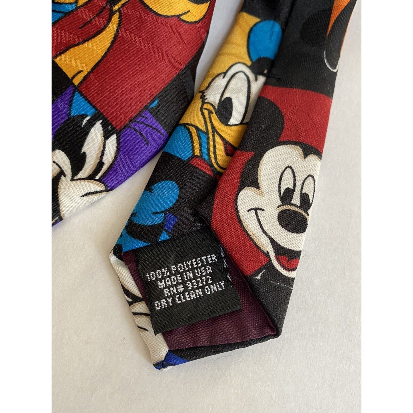 Mickey Unlimited By Balancine Inc 56x3.75 USA Necktie Pluto Mickey Daffy Donald