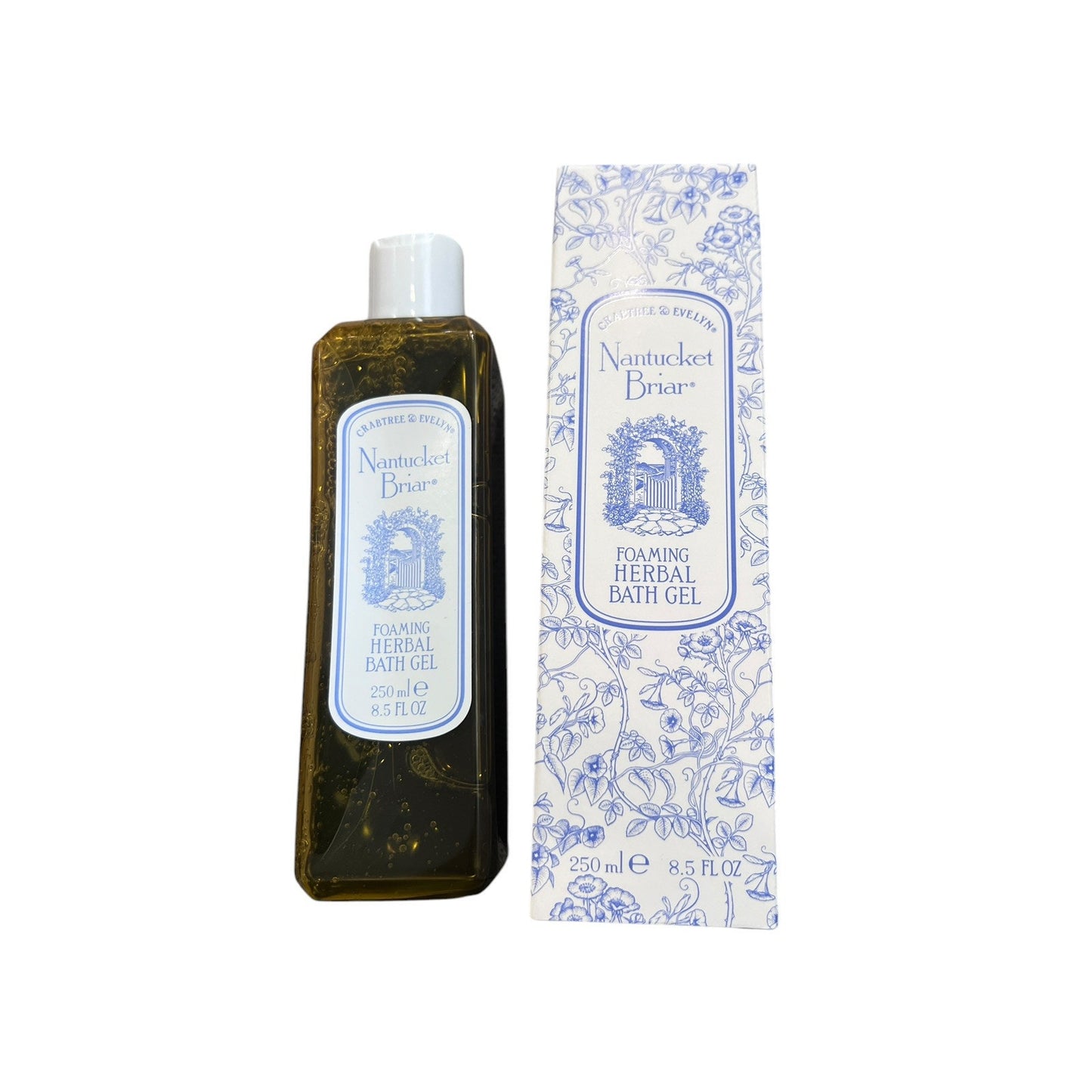 Crabtree & Evelyn Nantucket Briar Foaming Herbal Bath Gel 8.5 Fl oz VTG Vintage