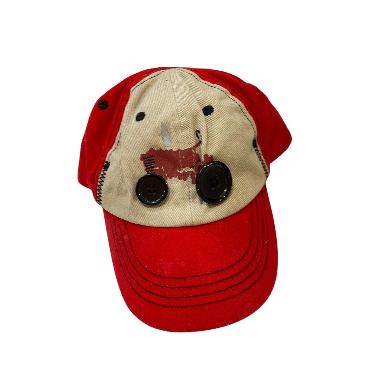 Kids International Harvester Strapback Adjustable Hat Tractor Red Black