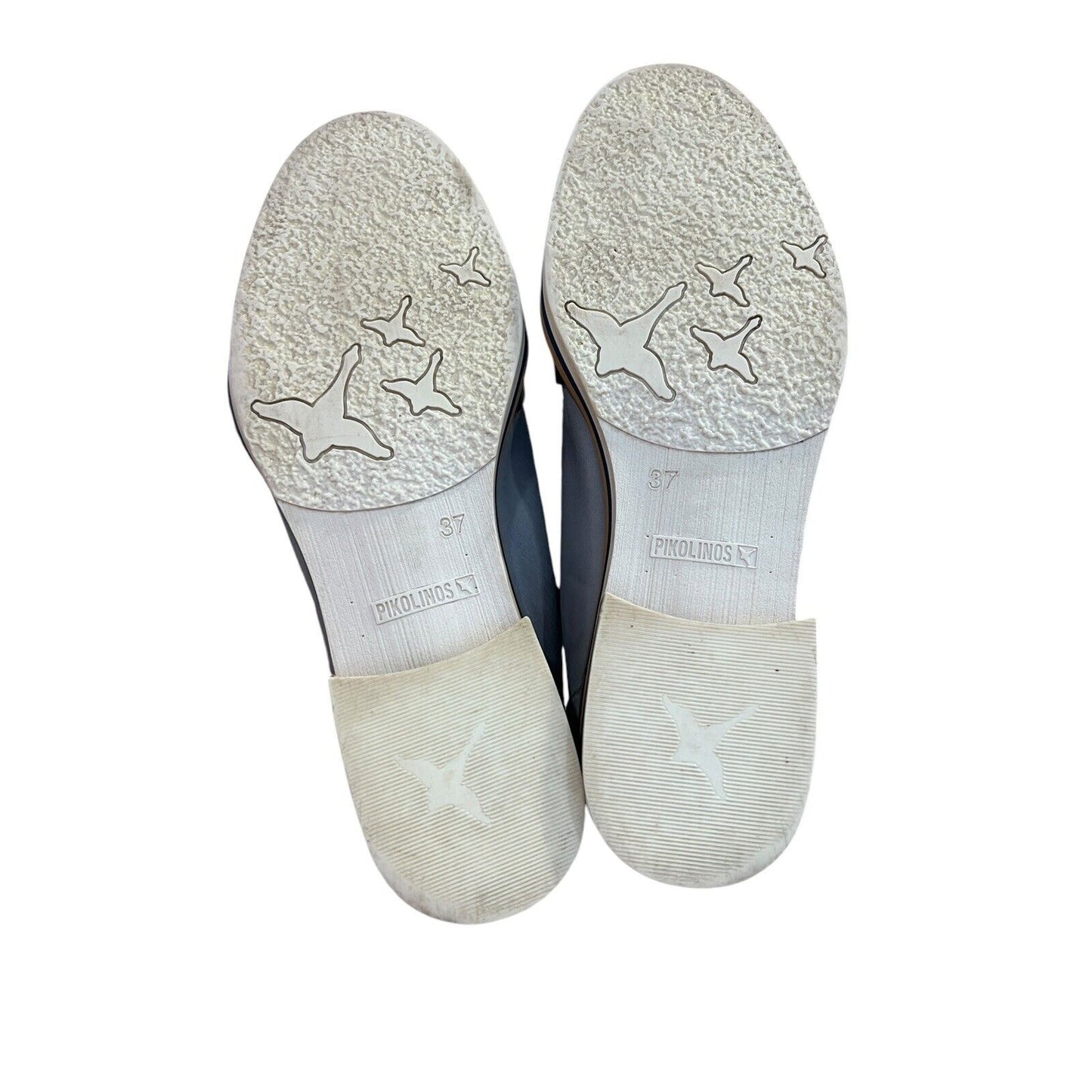 Size 6.5 7 (37) Women's Pikolinos Henares Loafer Blue Cream Tassel EUC