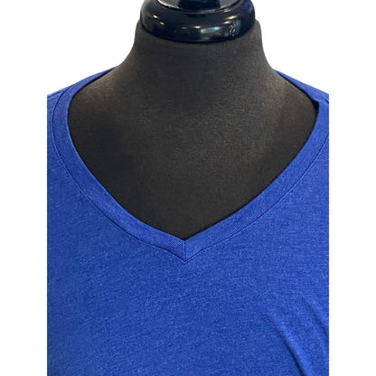 Size XL Men’s Banana Republic Bright Blue Solid Shirt V Neck T-Shirt