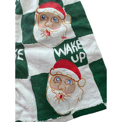 Hand Made Santa Claus Box Underwear Christmas Ornament Holiday Craft Painted