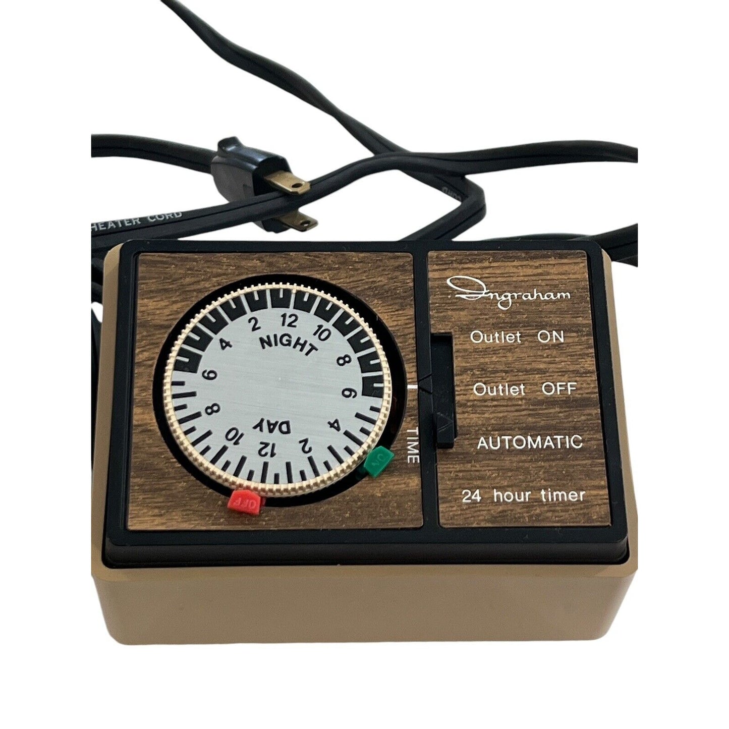 Vintage Ingraham Heavy Duty 24-Hour Multiple Program Appliance Timer Set 2