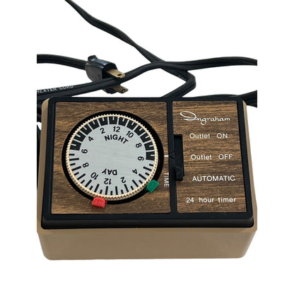 Vintage Ingraham Heavy Duty 24-Hour Multiple Program Appliance Timer Set 2