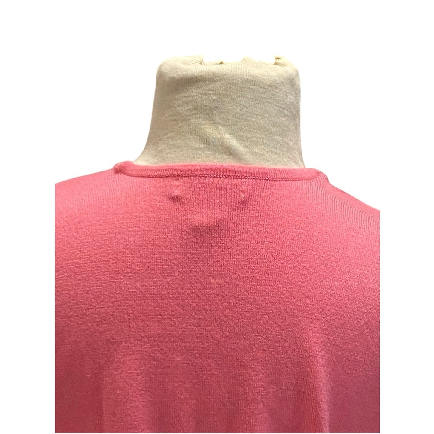 Charter Club Short Sleeve Pink Cardigan Sweater Size Medium Lightweight