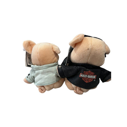 Harley-Davidson Bean Bag Plush X2 Collectable Toy W/ Tags Fat Bob Clutch Carbo