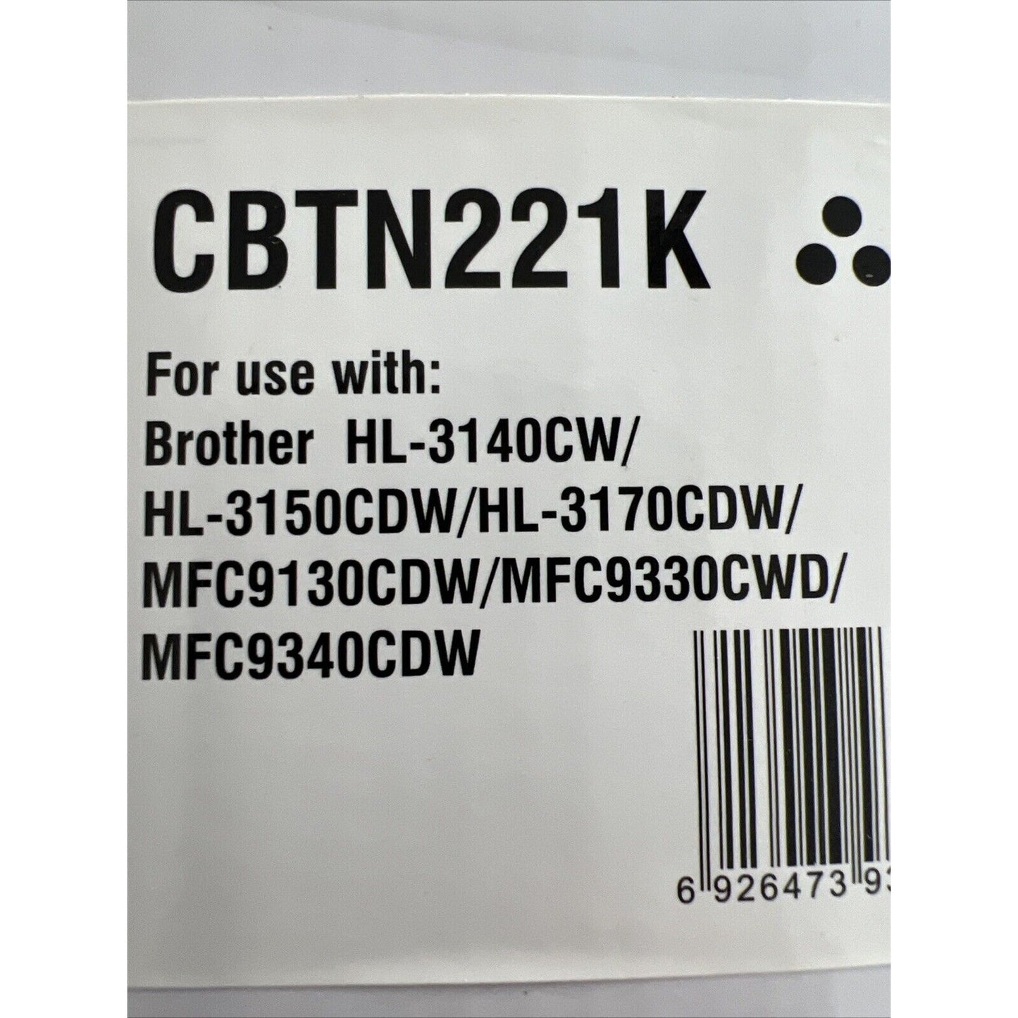 Premium Compatible Black Laser Toner Cartridge CBTN221K for Brother - HL - MFC