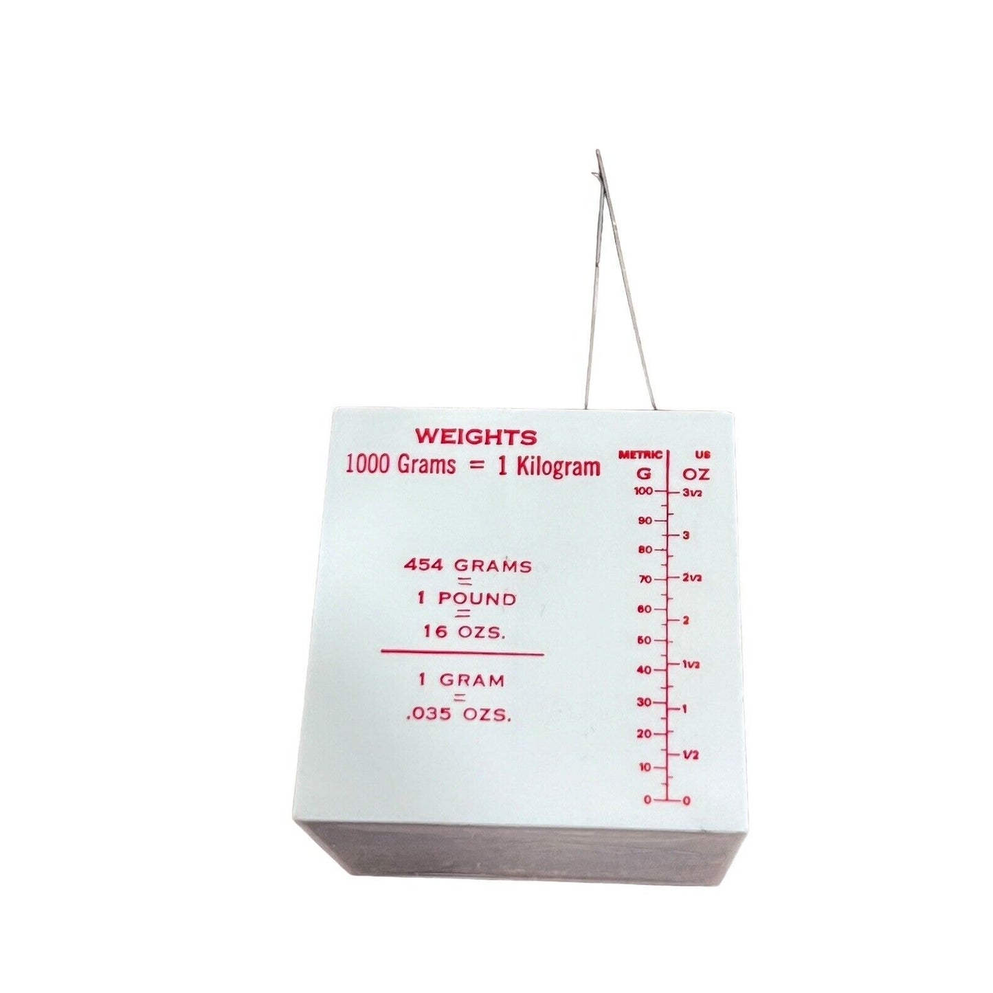Metric Maid Vintage Recipe Card Holder Cooking Conversion Charts