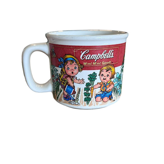 Vintage Campbell’s Soup Mug 14oz By Westwood 1998 ceramic mug kids in garden