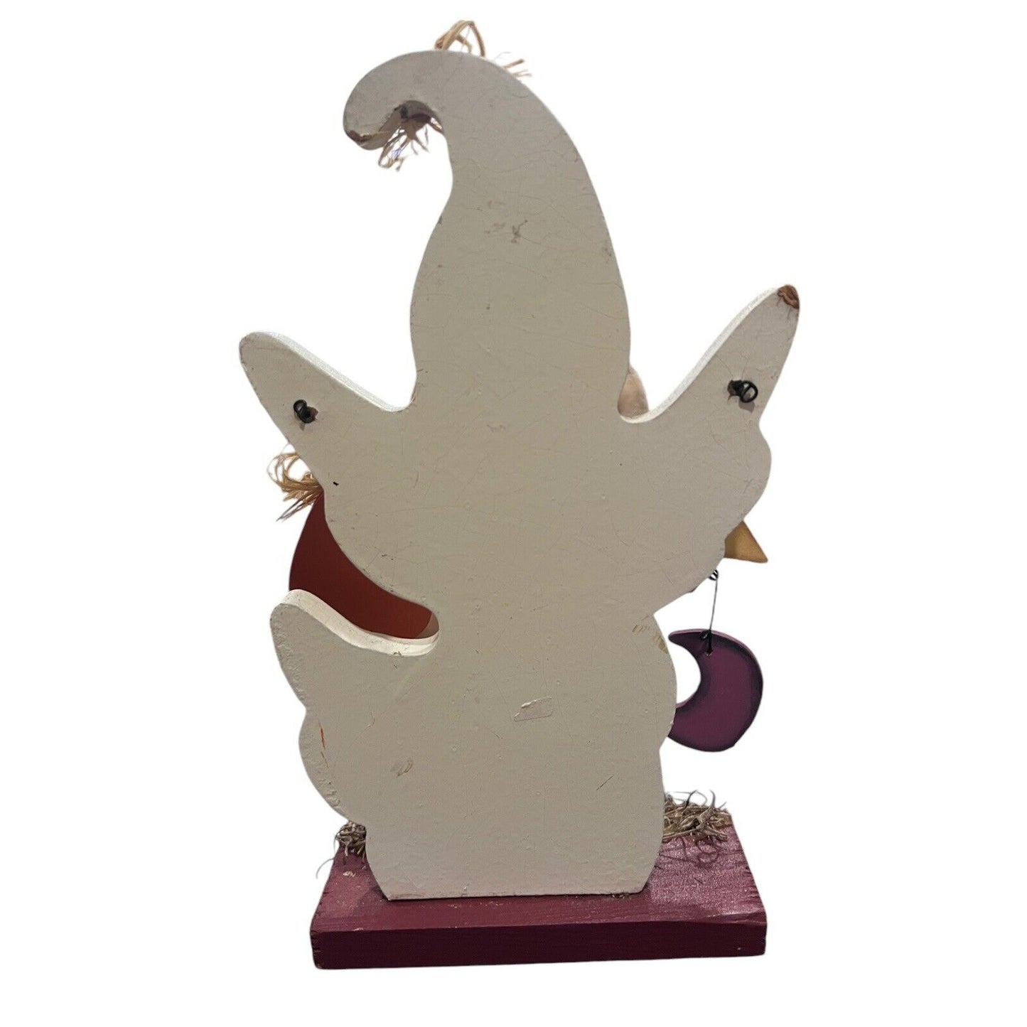 Wooden Ghost Halloween Decor Pumpkin Welcome Table Top Fall Decoration Painted