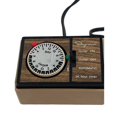 Vintage Ingraham Heavy Duty 24-Hour Multiple Program Appliance Timer Set 2