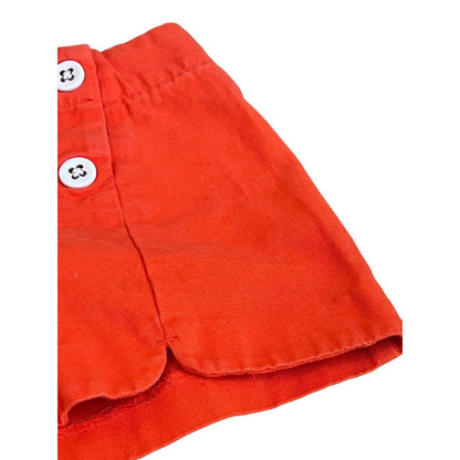 Janie & Jack Girls Shorts Size 6 Orange Nautical Double Breasted