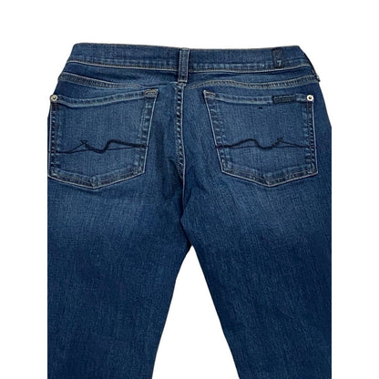 7 SEVEN FOR ALL MANKIND JEANS Original Bootcut Dark Flare Stretch Great Cond