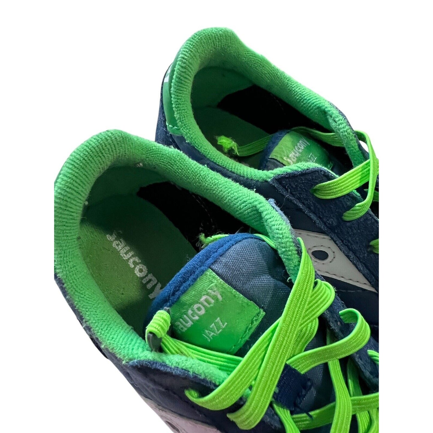 Saucony Jazz Original SK266316 Blue Green Suede Sneakers Shoes Youth 13