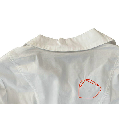 Size XS XCVI White Button Top Shirt White Victorian Steampunk Fitted Medieval