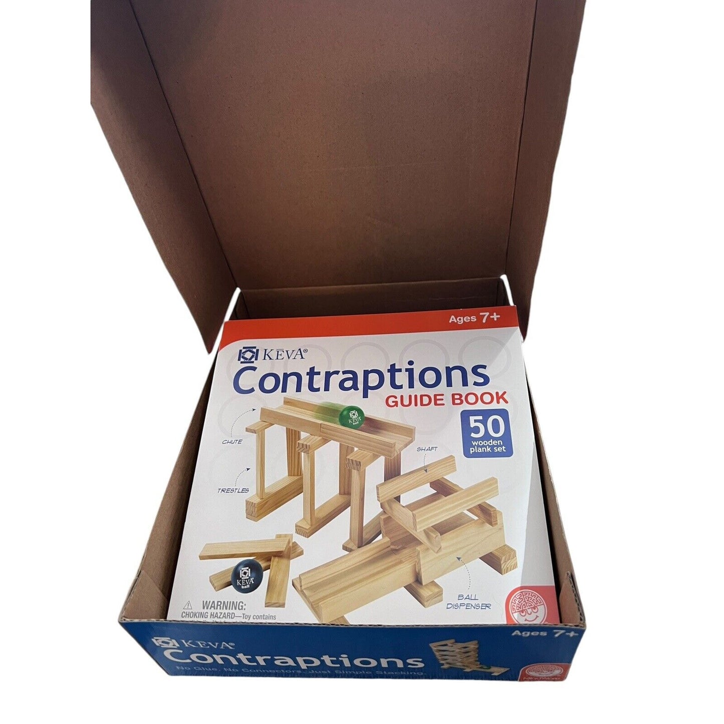 Keva Contraptions 49 Pine Planks Build Set Endless Structures Mindware No Balls