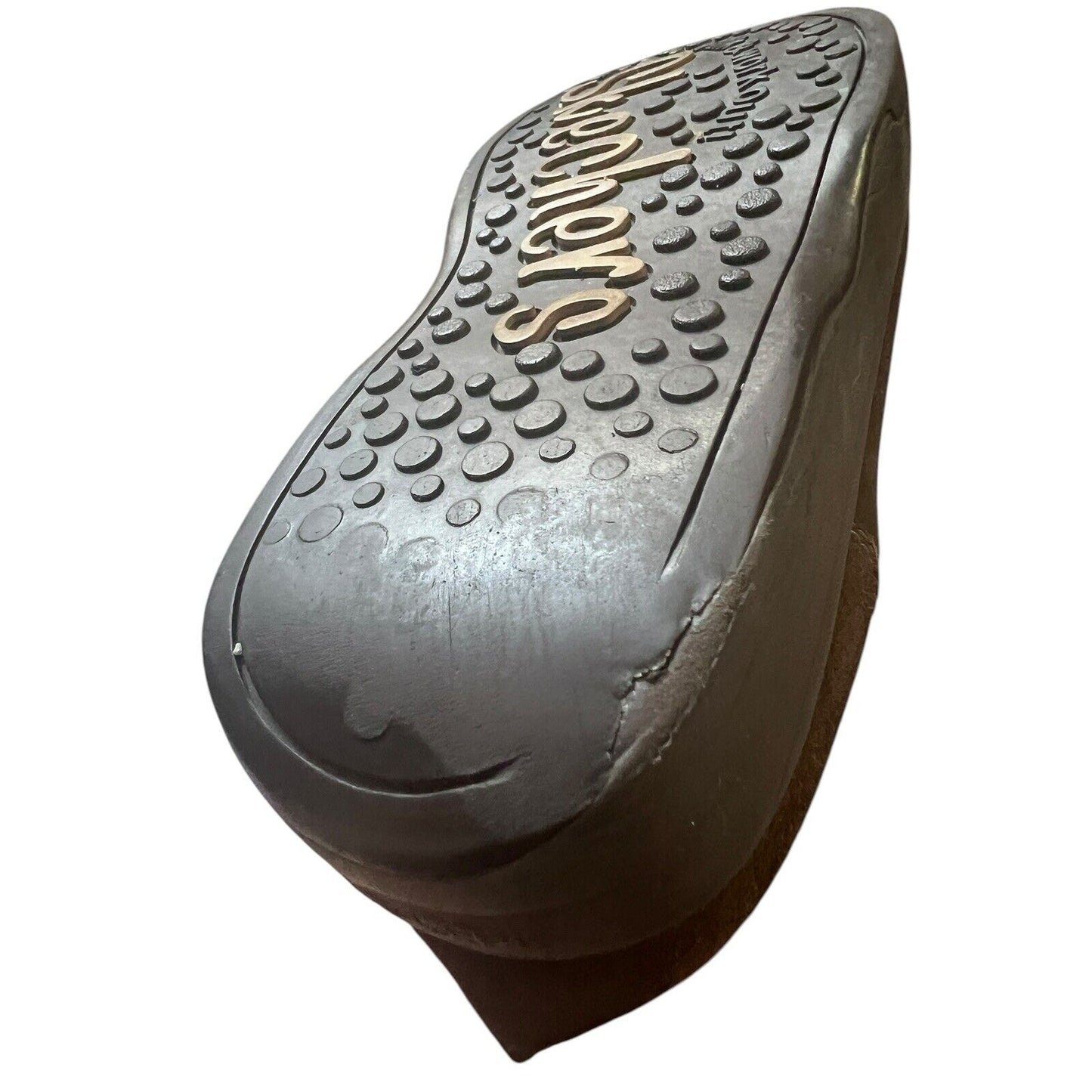 Skechers Leather Faux Fur Boots 8 Tone-Ups Brown Chunky Y2K Platforms Lugs