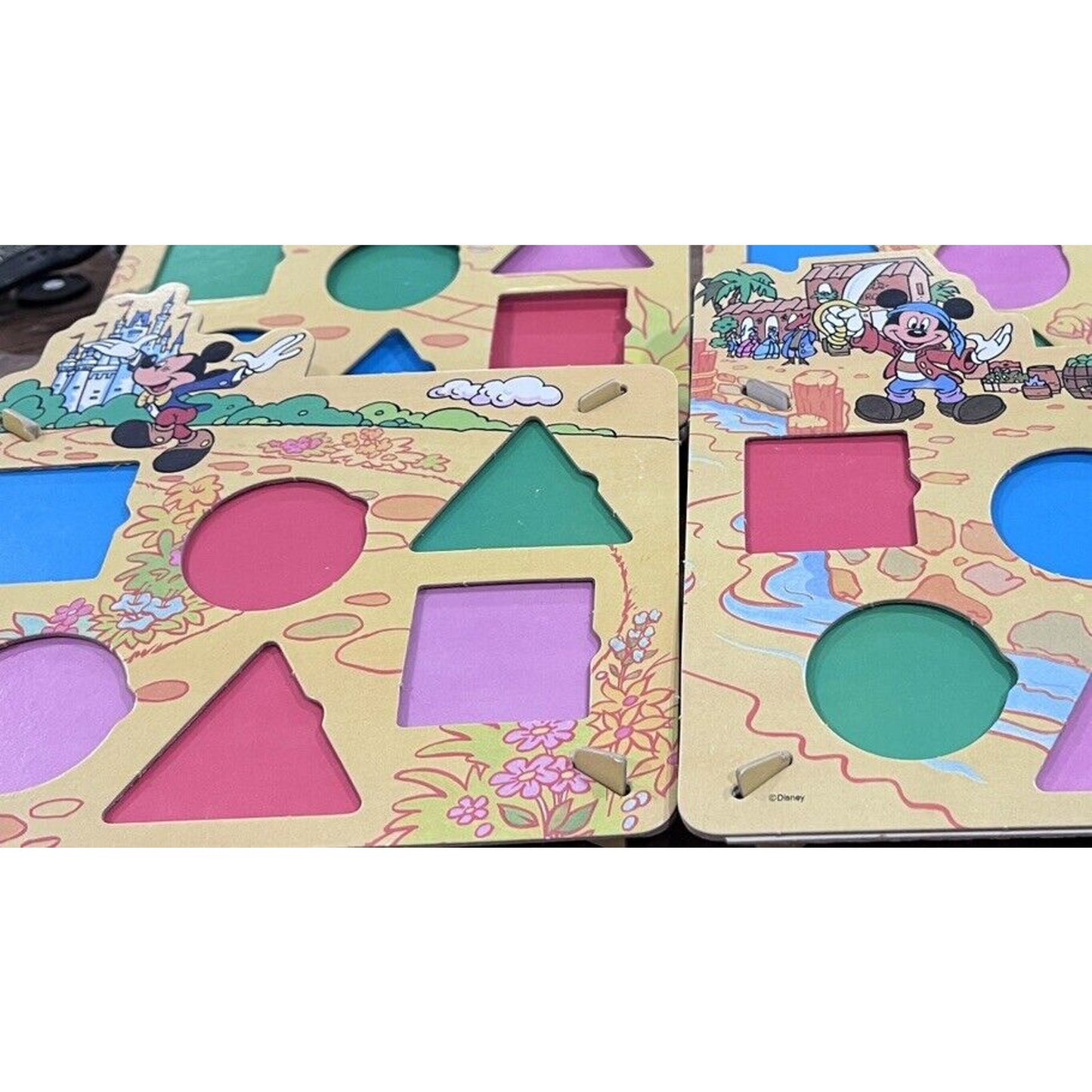 Vintage Disney Follow That Mouse Game 4 Player Boards 1978 Milton Bradley Parts