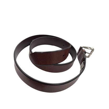 Fossil Brown Leather Belt Size 42 Adjustable