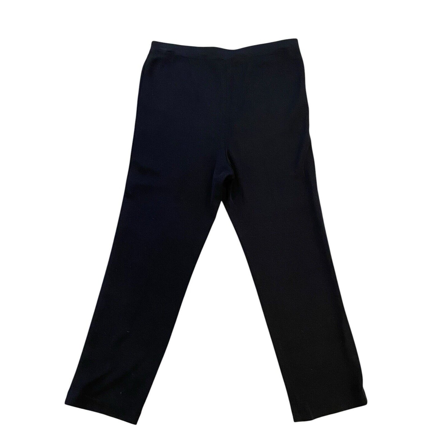 Misook XL Straight Leg Black Knit Pant Pull-on Trousers