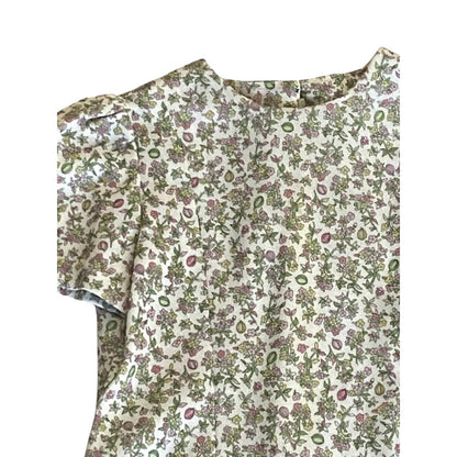 Vintage Girls Handmade Dress Jacket Set Floral Flowers Spring Homemade Cottage I