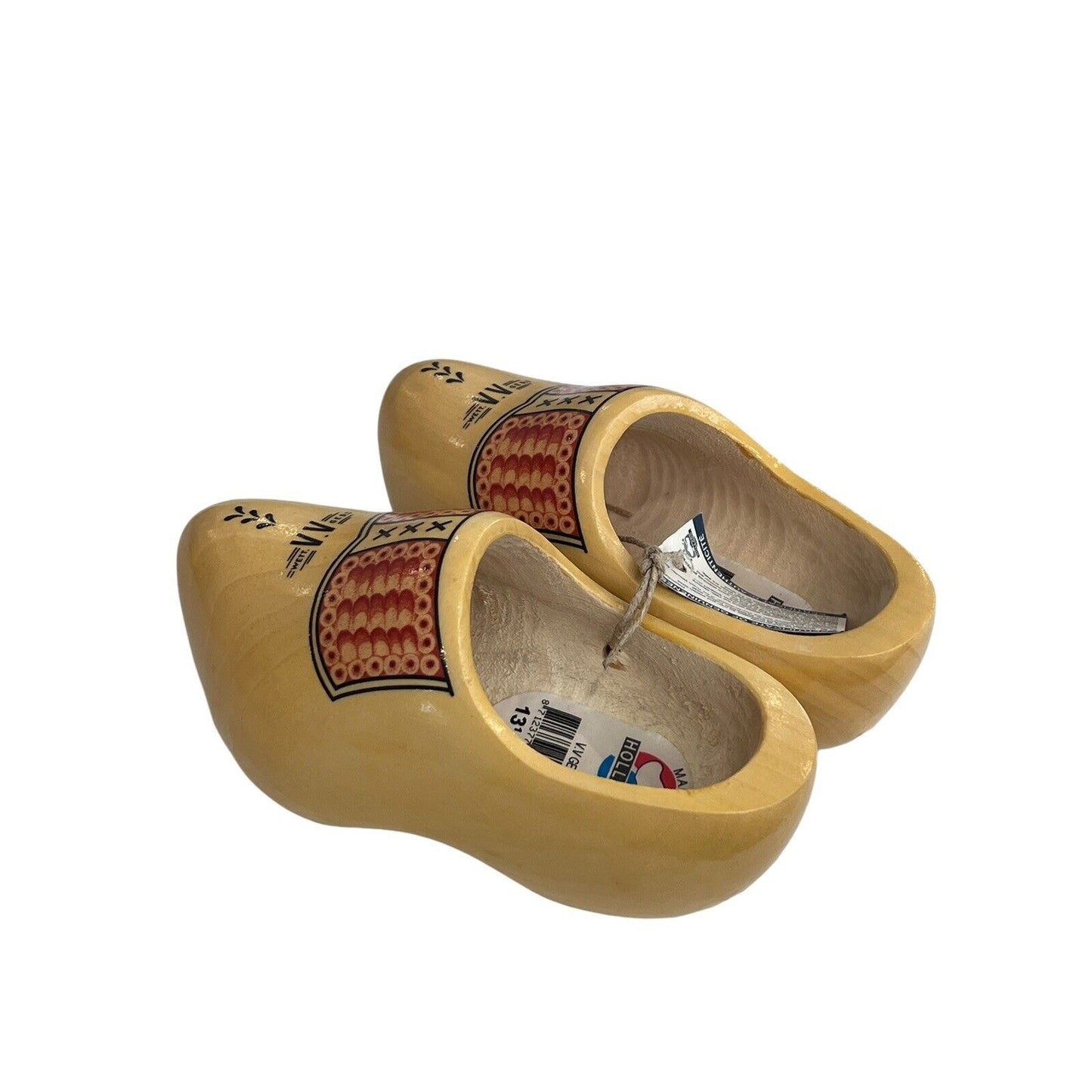New Decorative Dutch Wooden Clogs Holland VV Geel 13 1/2 CM 21 Hand Painted Set