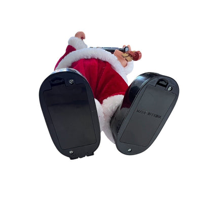 Vintage Animated Santa With Violin Santa Suit Does Not Work 11”