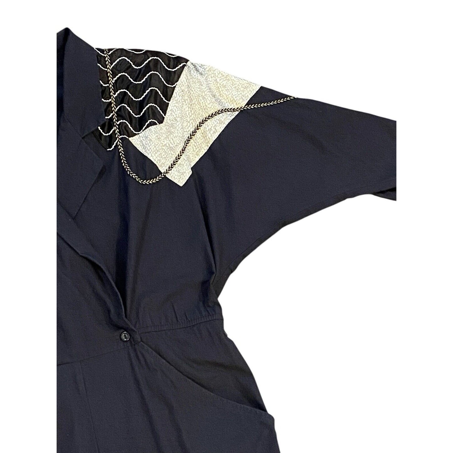 80’s ON THE ROCKS California Black Jumpsuit Retro Shirt One Piece Metallic Rock