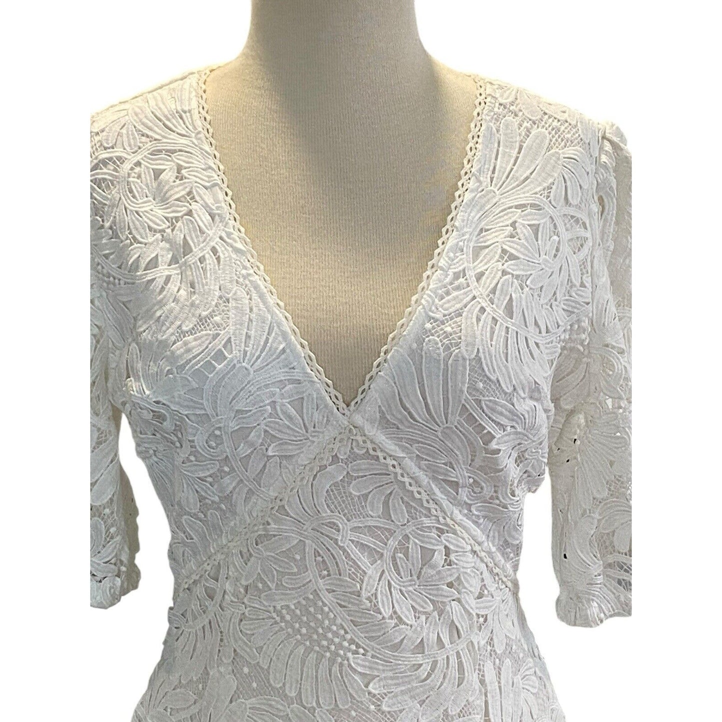 Size Medium Fate Night Of Elegance Lace White Dress NWT