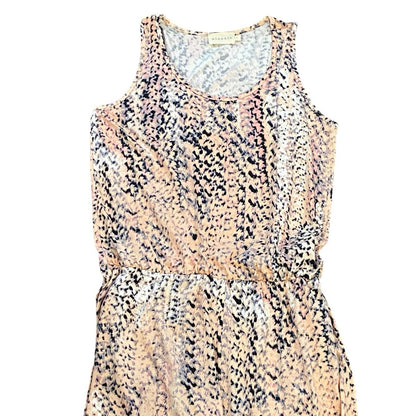 Ninexis Sleeveless Jumpsuit Size L Pink Animal Print Rock