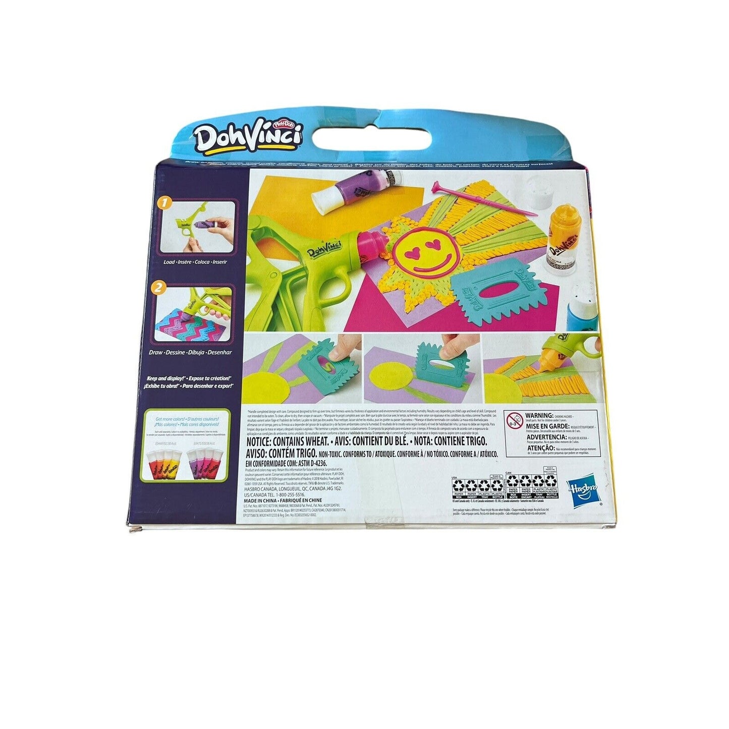 Hasbro Play-Doh DohVinci Kids Essential Art Kit Age 6+ 8 Colors new in box