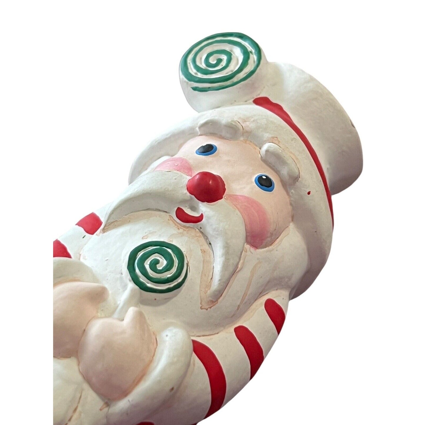 Santa Claus Whimsical Painted Christmas Ornament Holiday Handpainted Resin