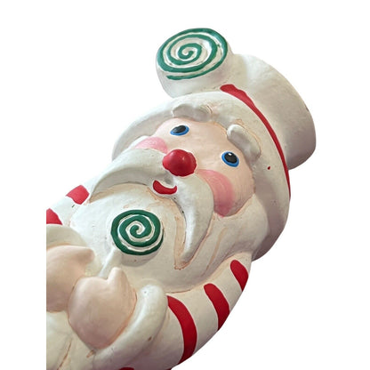 Santa Claus Whimsical Painted Christmas Ornament Holiday Handpainted Resin