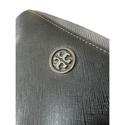 Tory Burch Wristlet Zip Wallet Missing Strap Gun Metal Gray