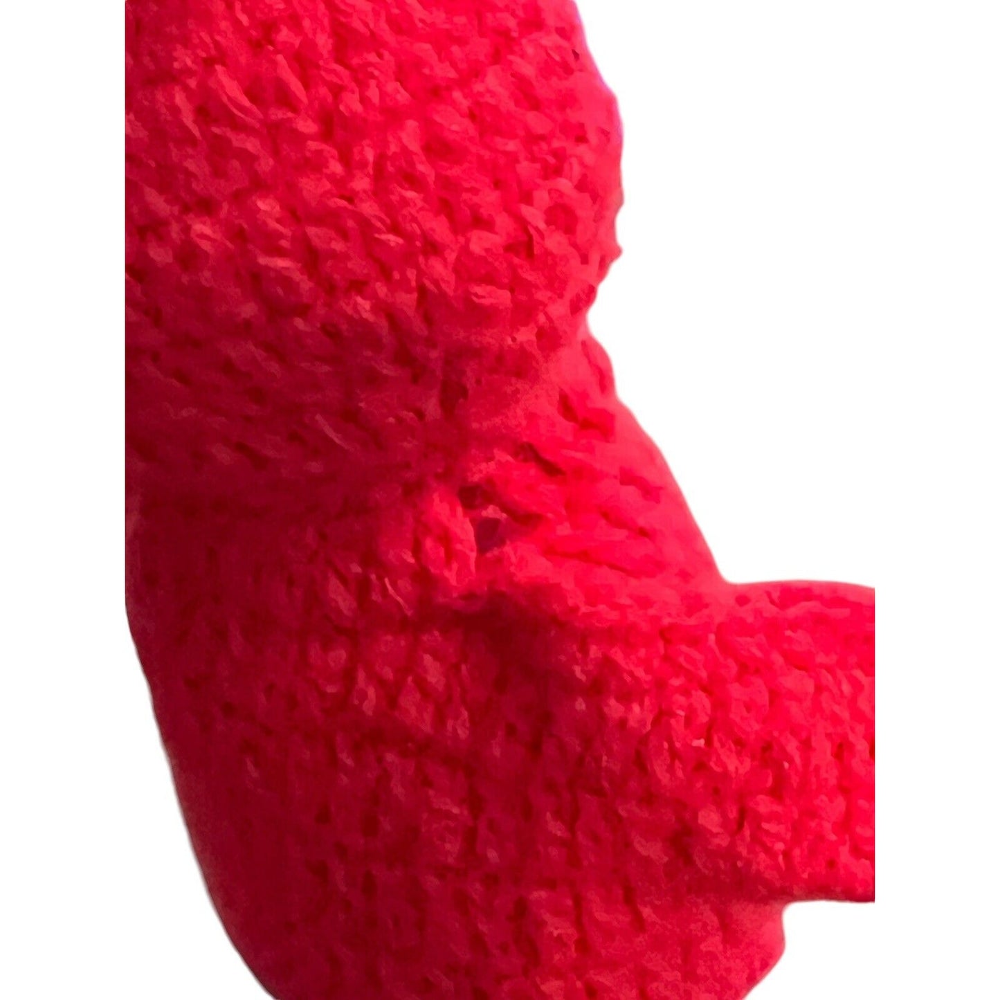 Crochet Handmade Reindeer Christmas Tree Ornament Kitschy Vintage 6”