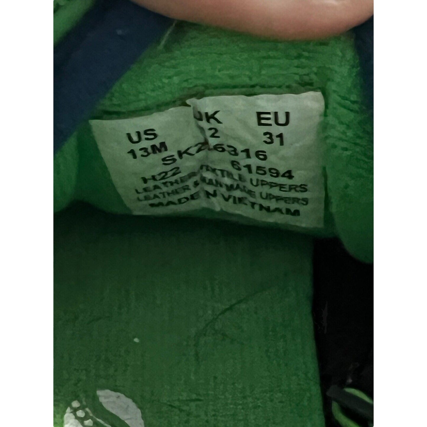 Saucony Jazz Original SK266316 Blue Green Suede Sneakers Shoes Youth 13