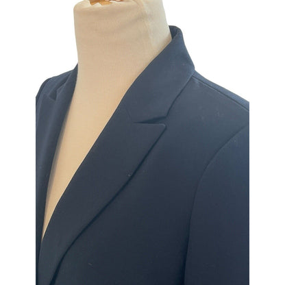 Size 4 Calvin Klein Navy Blue Blazer Jacket Classic Business Executive