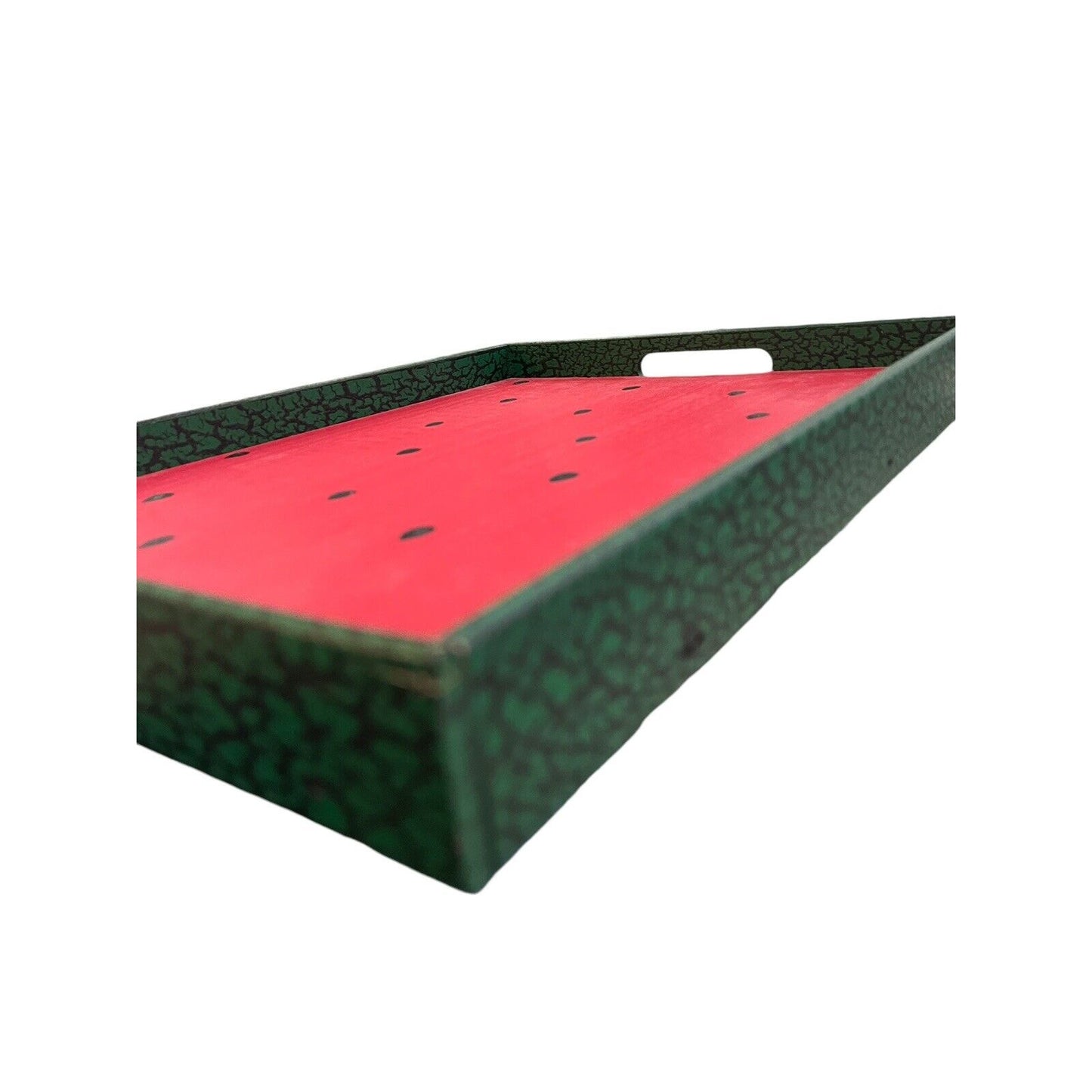 CWP Wayland NY. Hand Made Wooden Tray Watermelon Handpainted 16.5” X 12.25”