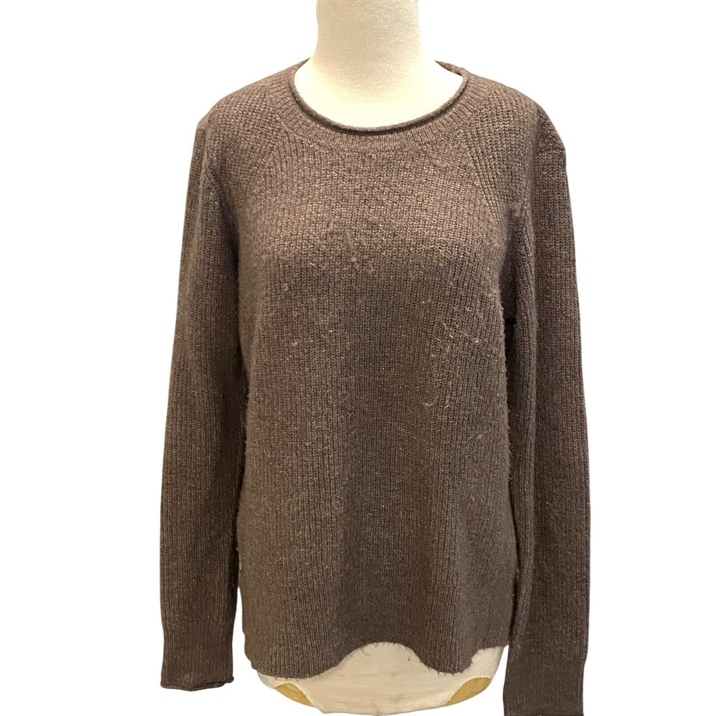 Kuhl Faye Brown Knit Merino Wool Blend Mock Neck Sweater Women's Size M